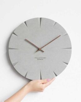 Home_Decorative accessories_15_White wall clock - minimalist model_2