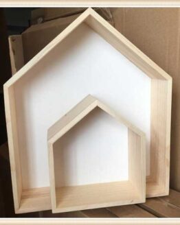 Home_Decorative accessories_3_Wooden shelves house shape_2