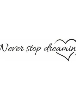 Home_wall papers and stickers_8_Sticker Never stop dreaming_1