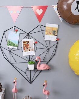 Home_Decorative accessories_21_Metal Wall Mesh Grid Hanging heart shape_1