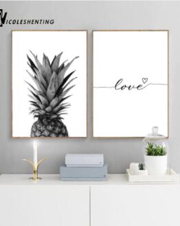 Home_Decorative accessories_22_NICOLESHENTING Pineapple Wall Art Canvas Posters_1