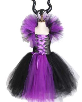 Purim_child_24_Maleficent Evil Queen Girls Tutu Dress with Horns_3