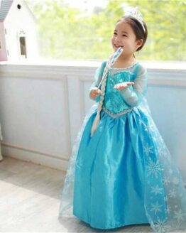 Purim_child_26_4-10y Baby Girl Elsa Dress for Girls Clothing Wear_4