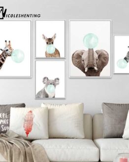 baby_Furniture and design_6_Baby nordic Animal Canvas Poster_9