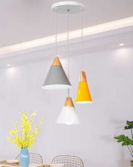 home_light_11_Modern Dining Room Pendant Light 3 Heads Round pastel colors_1
