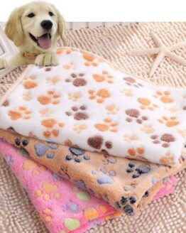 dogs_beds and living_4_Dog Bed Mats Soft Flannel Fleece Paw Foot Print_3