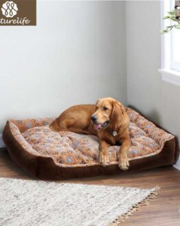 dogs_beds and living_8_Warm Corduroy Padded Dog Bed Waterproof Washable Pet House Mat_4