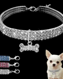 dogs_collars and leads_8_Bling Rhinestone Dog Collar Crystal Puppy_4