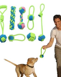 dogs_toys_5_Cotton Dog Rope Toy Knot Puppy Chew Teething_8