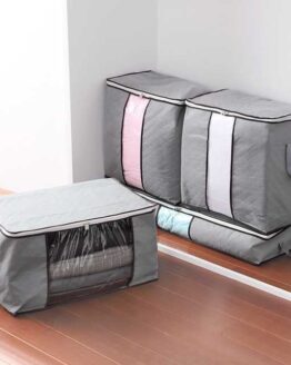 Home_storage and organization_46_Gray large Size Foldable Storage Bag Clothes_4