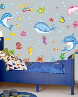 Home_wall papers and stickers_18_Sticker fish wall stickers waterproof home decor for kids room_1