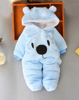 baby_baby clothes_10_Newborn baby toddler rompers cute bear Fleece_1