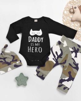 baby_baby clothes_30_Newborn Baby Boy Clothes Romper daddy is my hero_1