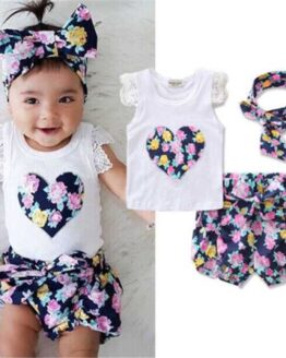baby_baby clothes_41_Baby Girls Clothes Set Summer Outfits floral 3PCS_3