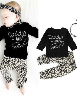 baby_baby clothes_44_Baby Girls Leopard print daddy little girl_2