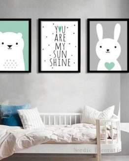 baby_Furniture and design_31_Nordic Poster Baby Room Decor Cute Rabbit Bear blue_6