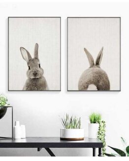 baby_Furniture and design_33_Black White Baby Animal Rabbit Tail_13