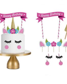 Party_Birthday and Party_48_Handmade Pink Unicorn Party Cake Topper_1