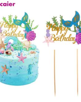 Party_Birthday and Party_76_Mermaid Party Decorations Birthday Cake Topper_1