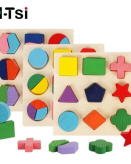 baby_Toys and activities_43_Wooden Geometric Shapes Sorting Math Puzzle_1