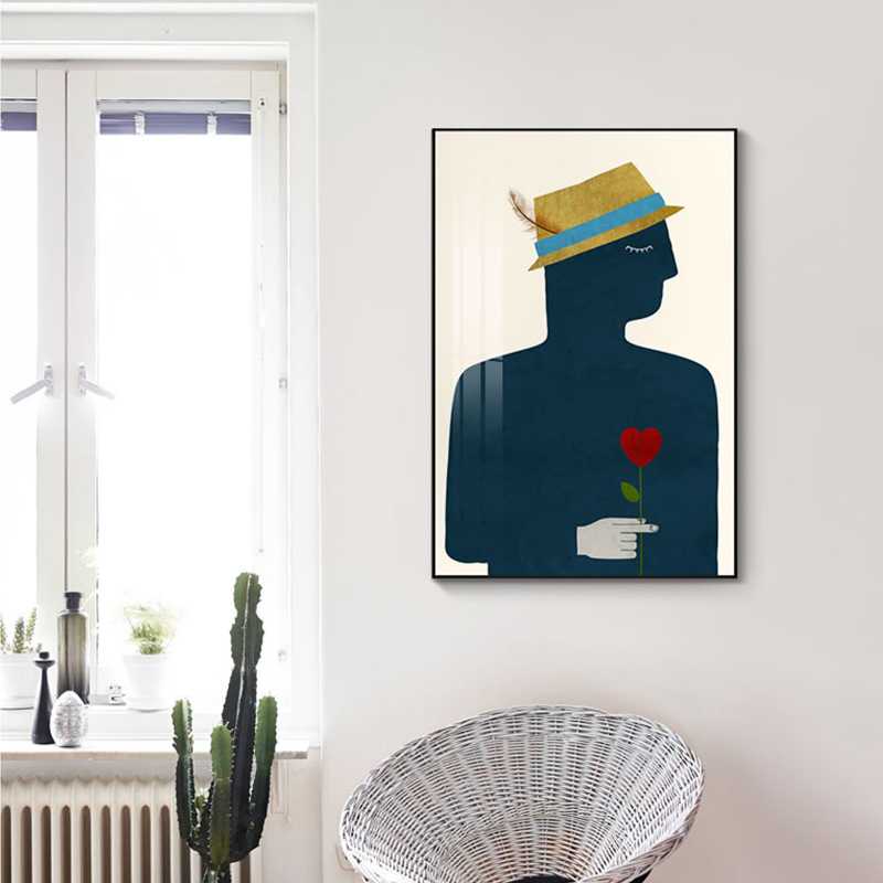 תמונה הדפס אמנותי סגנון מודרני דמויות צבעוניות - Image 3