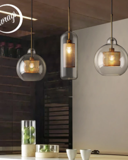 Nordic modern simple glass ball single head E27 LED pendant lights personality decorative lighting for living room bedroom cafe_3